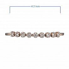 14K Rose Gold Bracelet with 63 Round-Cut Lab-Created Diamonds 1.033 CT.TW