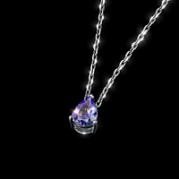 Sterling Silver Pendant with 1 Pear-Cut Tanzanite 0.633 CT.TW - изображение 7