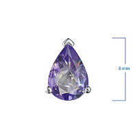 Sterling Silver Pendant with 1 Pear-Cut Tanzanite 0.633 CT.TW - изображение 5