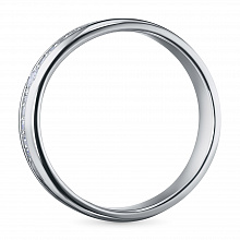 14K White Gold Ring with 11 Round-Cut Lab-Created Diamonds 0.128 CT.TW