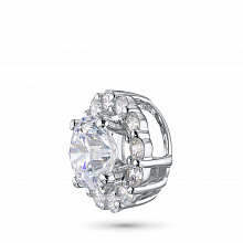 White Gold Pendant with 13 Round-Cut Lab-Created Diamonds 1.157 CT.TW