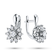 White Gold Earrings - изображение 1