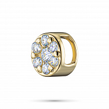 14K Yellow Gold Pendant with 7 Round-Cut Lab-Created Diamonds 0.153 CT.TW