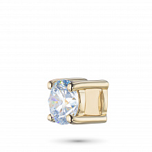 14K Yellow Gold Pendant with 1 Round-Cut Lab-Created Diamond 0.311 CT.TW