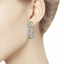 Earrings with 20 Round-Cut Diamonds 0.482 CT.TW