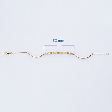 14K Yellow Gold Bracelet with 63 Round-Cut Lab-Created Diamonds 1.352 CT.TW