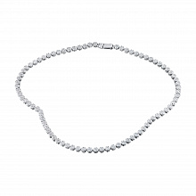 14K White Gold Necklace with 539 Round-Cut Lab-Created Diamonds 6.304 CT.TW