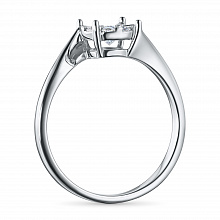 Sterling Silver Ring with 9 Round-Cut Lab-Created Diamonds 0.313 CT.TW