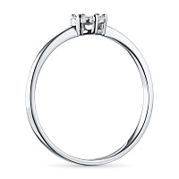 Sterling Silver Ring with 7 Round-Cut Lab-Created Diamonds 0.13 CT.TW - изображение 9