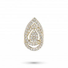 14K Yellow Gold Pendant with 51 Round-Cut Lab-Created Diamonds 0.24 CT.TW