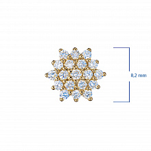 14K Yellow Gold Pendant with 19 Round-Cut Lab-Created Diamonds 0.315 CT.TW