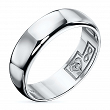 14K White Gold Ring with 1 Round-Cut Lab-Created Diamond 0.007 CT.TW