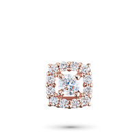 Rose Gold Pendant with 13 Round-Cut Lab-Created Diamonds 0.693 CT.TW - изображение 1