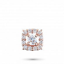 Rose Gold Pendant with 13 Round-Cut Lab-Created Diamonds 0.693 CT.TW