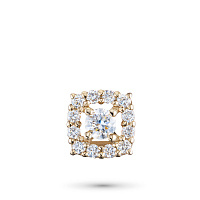 Yellow Gold Pendant with 13 Round-Cut Lab-Created Diamonds 0.685 CT.TW - изображение 1