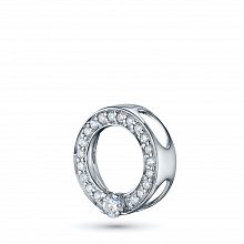 Sterling Silver Pendant with 21 Round-Cut Lab-Created Diamonds 0.173 CT.TW