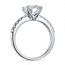 14K White Gold Ring with 11 Round-Cut Lab-Created Diamonds 5.427 CT.TW