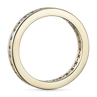 Yellow Gold Ring with 25 Round-Cut Lab-Created Diamonds 0.711 CT.TW - изображение 4