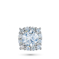 White Gold Pendant with 13 Round-Cut Lab-Created Diamonds 0.754 CT.TW - изображение 1