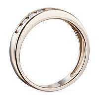 Rose Gold Ring with 9 Round-Cut Lab-Created Diamonds 0.432 CT.TW - изображение 4