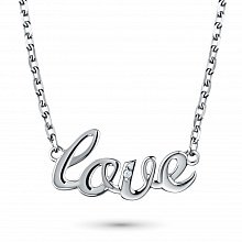 Sterling Silver Necklace with 1 Round-Cut Lab-Created Diamond 0.008 CT.TW