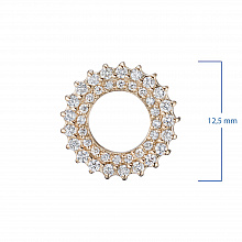 14K Rose Gold Pendant with 41 Round-Cut Lab-Created Diamonds 0.385 CT.TW