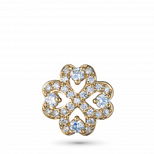 14K Yellow Gold Pendant with 29 Round-Cut Lab-Created Diamonds 0.359 CT.TW