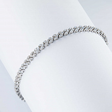 14K White Gold Bracelet with 145 Round-Cut Lab-Created Diamonds 1.758 CT.TW