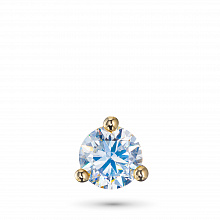 14K Yellow Gold Pendant with 1 Round-Cut Lab-Created Diamond 0.325 CT.TW