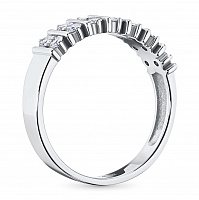 White Gold Ring with 14 Round-Cut Diamonds 0.517 CT.TW - изображение 4