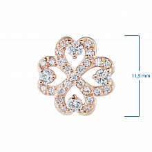 14K Rose Gold Pendant with 29 Round-Cut Lab-Created Diamonds 0.39 CT.TW