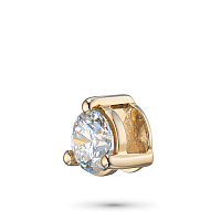 14K Yellow Gold Pendant with 1 Round-Cut Lab-Created Diamond 1.15 CT.TW - изображение 5