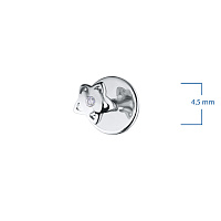 Sterling Silver Earring Studs with 2 Round-Cut Diamonds 0.012 CT.TW - изображение 2