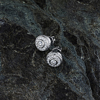 White Gold Earring Studs with 80 Round-Cut Lab-Created Diamonds 1.245 CT.TW - изображение 4