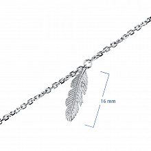 14K White Gold Bracelet with 1 Round-Cut Lab-Created Diamond 0.007 CT.TW