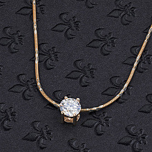 14K Rose Gold Pendant with 1 Round-Cut Lab-Created Diamond 0.32 CT.TW