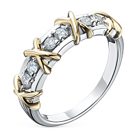 ring with 6 Round-Cut Lab-Created Diamonds 0.316 CT.TW - изображение 1