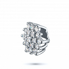 14K White Gold Pendant with 19 Round-Cut Lab-Created Diamonds 0.315 CT.TW