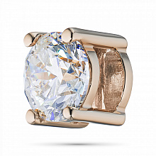 14K Rose Gold Pendant with 1 Round-Cut Lab-Created Diamond 0.32 CT.TW