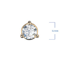 14K Yellow Gold Pendant with 1 Round-Cut Lab-Created Diamond 1.15 CT.TW - изображение 6