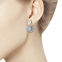 White Gold Earrings - изображение 3