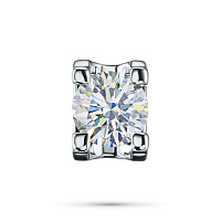 14K White Gold Pendant with 1 Round-Cut Lab-Created Diamond 0.719 CT.TW - изображение 2