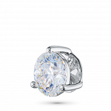 14K White Gold Pendant with 1 Round-Cut Lab-Created Diamond 0.34 CT.TW