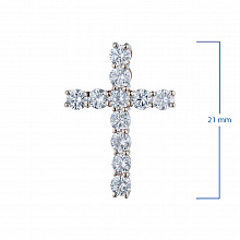 Rose Gold Pendant with 11 Round-Cut Lab-Created Diamonds 0.878 CT.TW