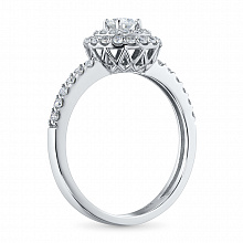 Sterling Silver Ring with 45 Round-Cut Lab-Created Diamonds 0.527 CT.TW