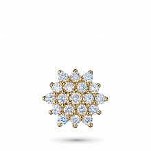 14K Yellow Gold Pendant with 19 Round-Cut Lab-Created Diamonds 0.315 CT.TW