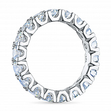 14K White Gold Ring with 18 Round-Cut Lab-Created Diamonds 2.562 CT.TW