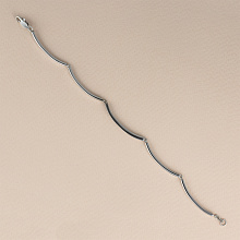 Sterling Silver Bracelet with 22 Round-Cut Lab-Created Diamonds 0.218 CT.TW