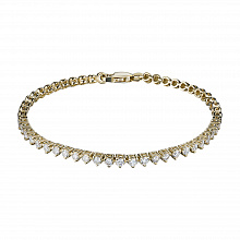 14K Yellow Gold Bracelet with 29 Round-Cut Lab-Created Diamonds 1.077 CT.TW