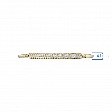 14K Yellow Gold Bracelet with 46 Round-Cut Lab-Created Diamonds 0.956 CT.TW